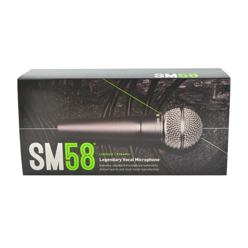 Проводной микрофон SHURE SM58 профессиональный динамический кардиоидный для караоке