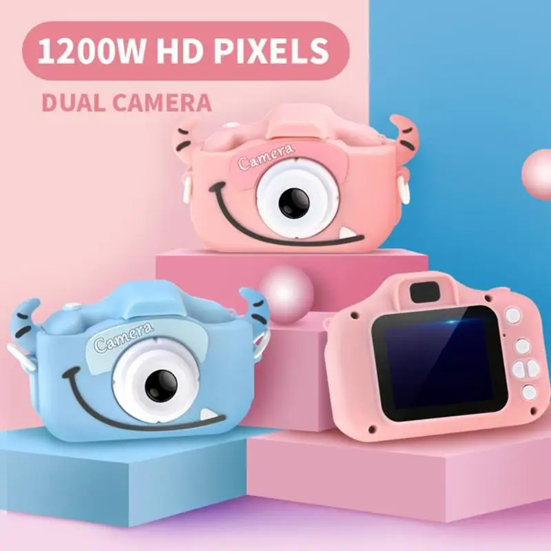 2,0 дюймов ips HD детская мини цифровая камера 1080P 12 МП Двойная камера видео фото детская камера карманная Милая камера игрушки подарок на день рождения