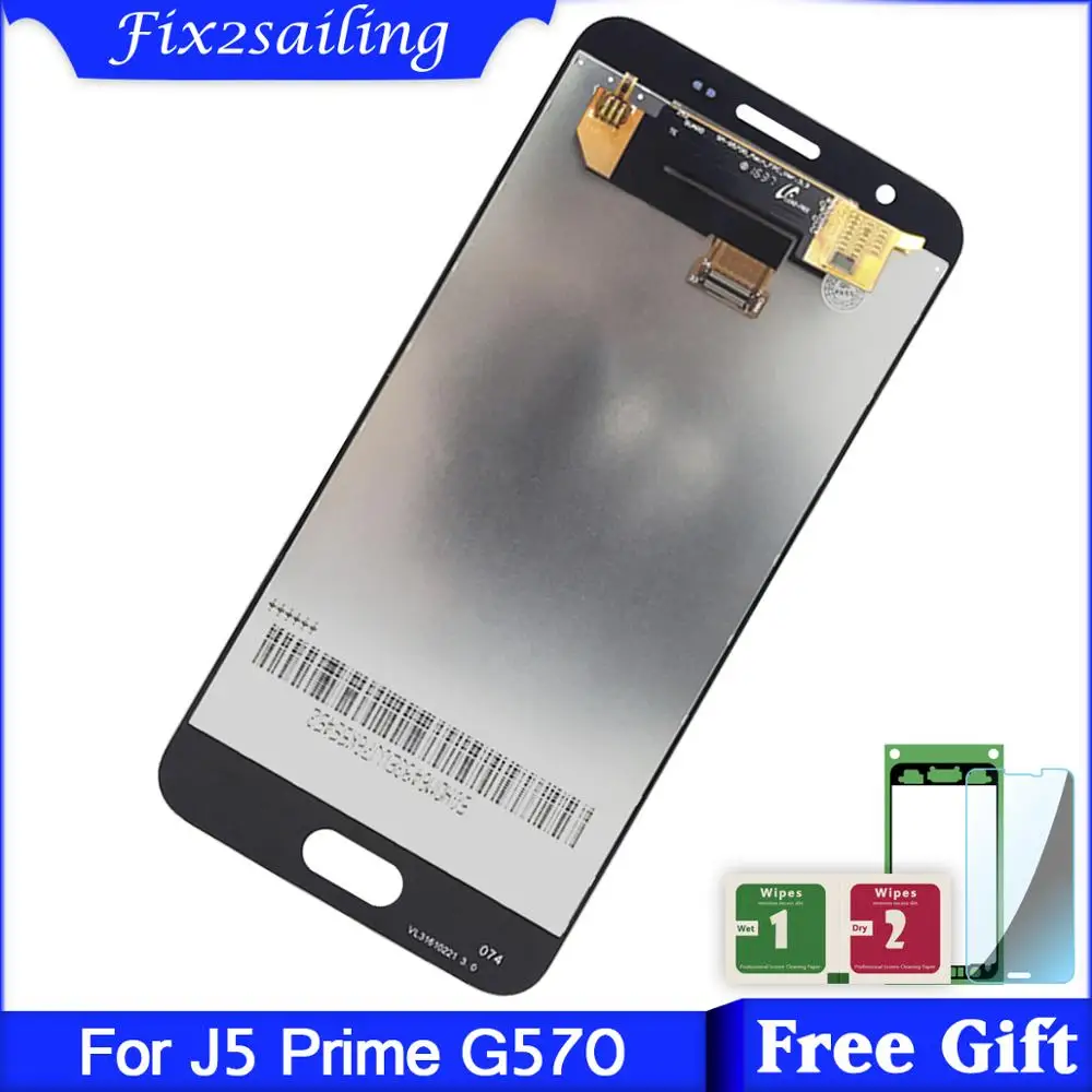 Lcds для Samsung Galaxy J5 Prime G570F G570K G570L G570 SM Super AMOLED ЖК дисплей сенсорный экран Запасные
