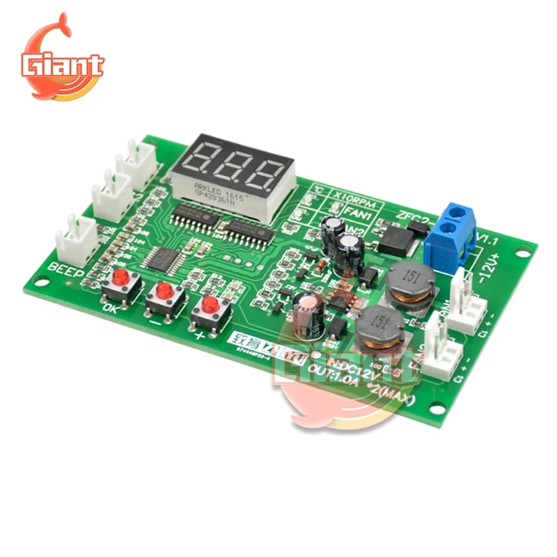 Двухканальный цифровой термостат постоянного тока 12 В 3-проводной контроллер