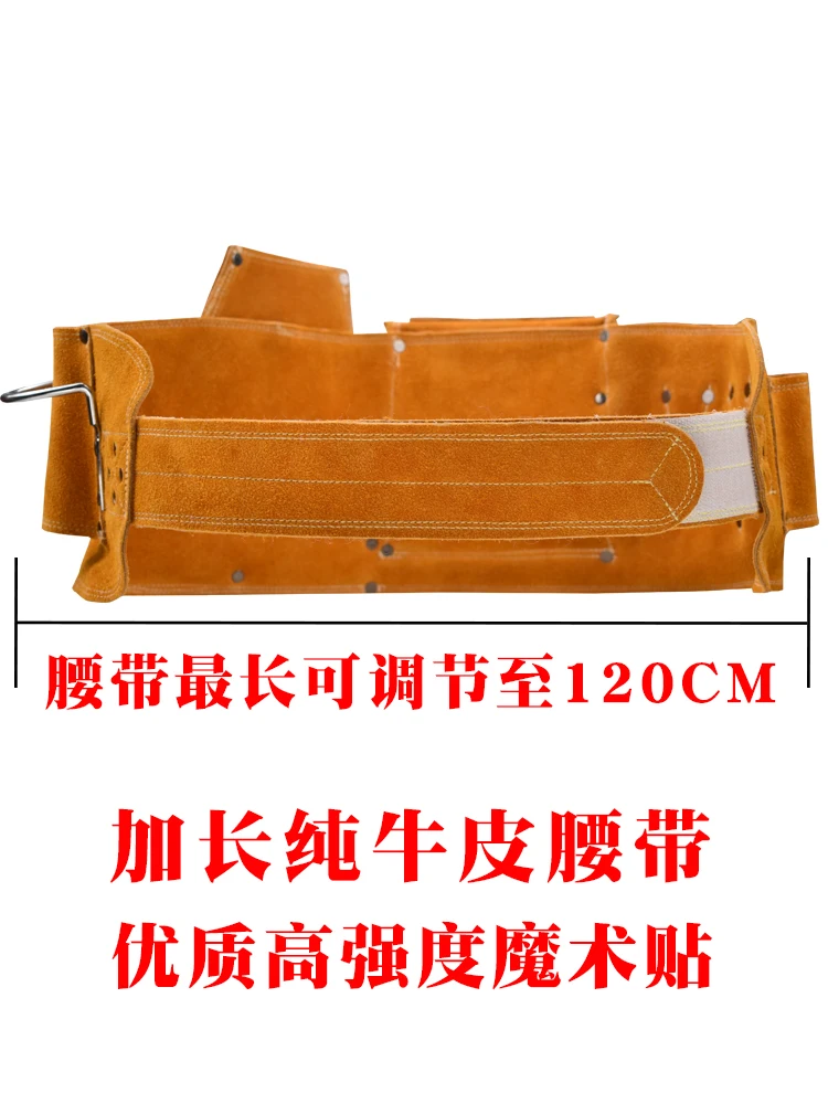 Купить Сумка для инструментов, практичная кожаная сумка для инструментов, Портативная сумка для инструментов электрика, плотника, дрели, DI50GJB