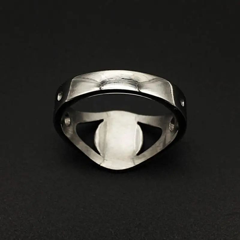 Декоративное кольцо для геев из нержавеющей стали на палец с символом лесбиянок