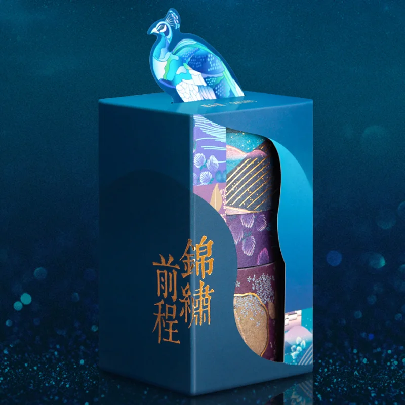 Изысканная Роскошная бумажная Васи лента в классическом китайском стиле 3