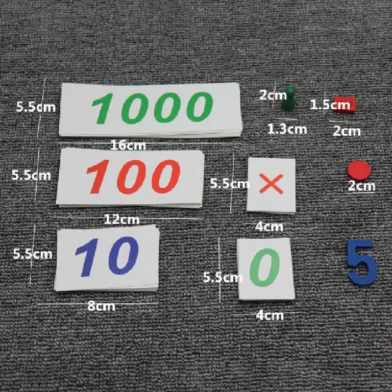 

Montessori Mathematical Operations Subtraction Addition Subtraction Wooden Chip Number Cognition Teaching Aids Children's Toys