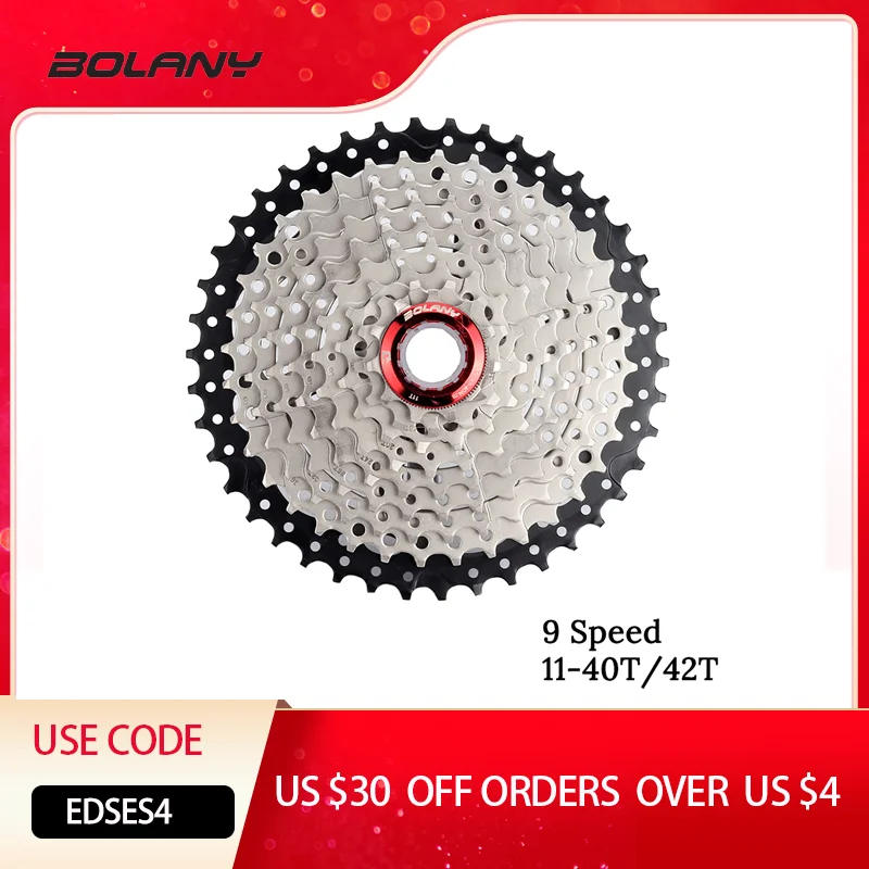 BOLANY MTB кассета 8S 9S 10 Скорость 11 32/40/42/46/50T горный велосипед стальной свободного хода