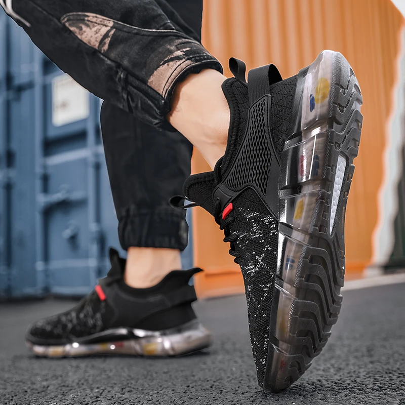 

CYYTL Casual Men Fashion Mesh Shoes Sport Running Breathable Sneakers Walking Outdoor Wear Resistant Ankle Tennis Buty Mskie