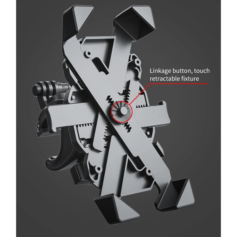 For Gopro Hero Action Camera Mobile Phone Bicycle Mount Bike Motorcycle Bracket Holder for Go Pro 9/8+ Stand Frame Clip | Электроника
