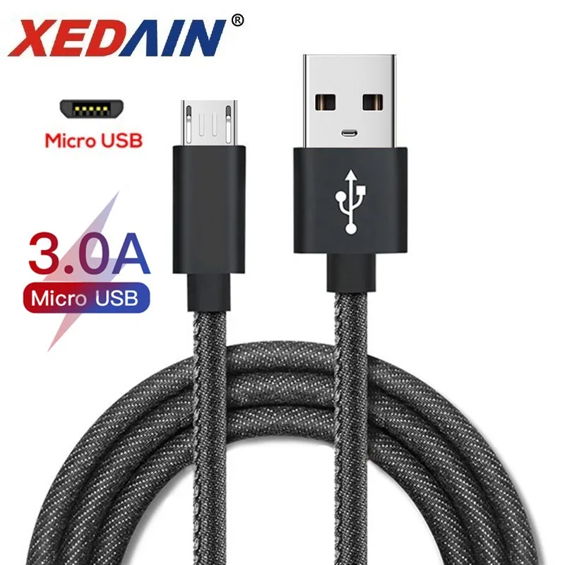 Качественный Micro USB кабель 3A Быстрая зарядка и синхронизация данных телефонный кабель для samsung huawei LG Xiaomi Android Micro Usb кабель для мобильного телефона