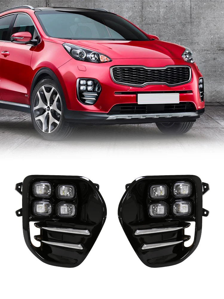 A fun and fashionable brand Same day shipping Fog Light LED 4 Eyes