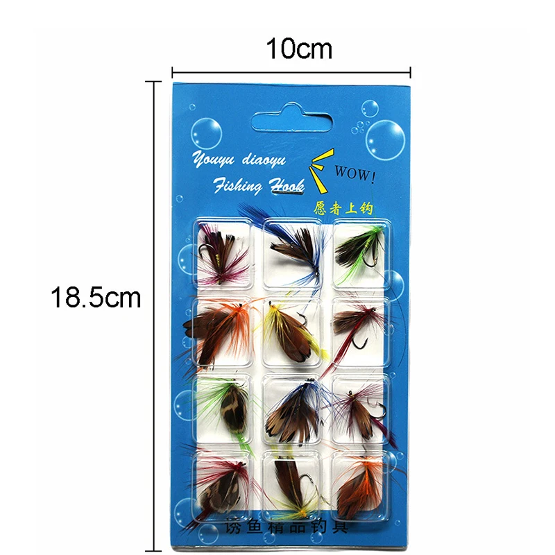 Искусственная Рыболовная Приманка 12 шт. масляные насекомые для ловли нахлыстом