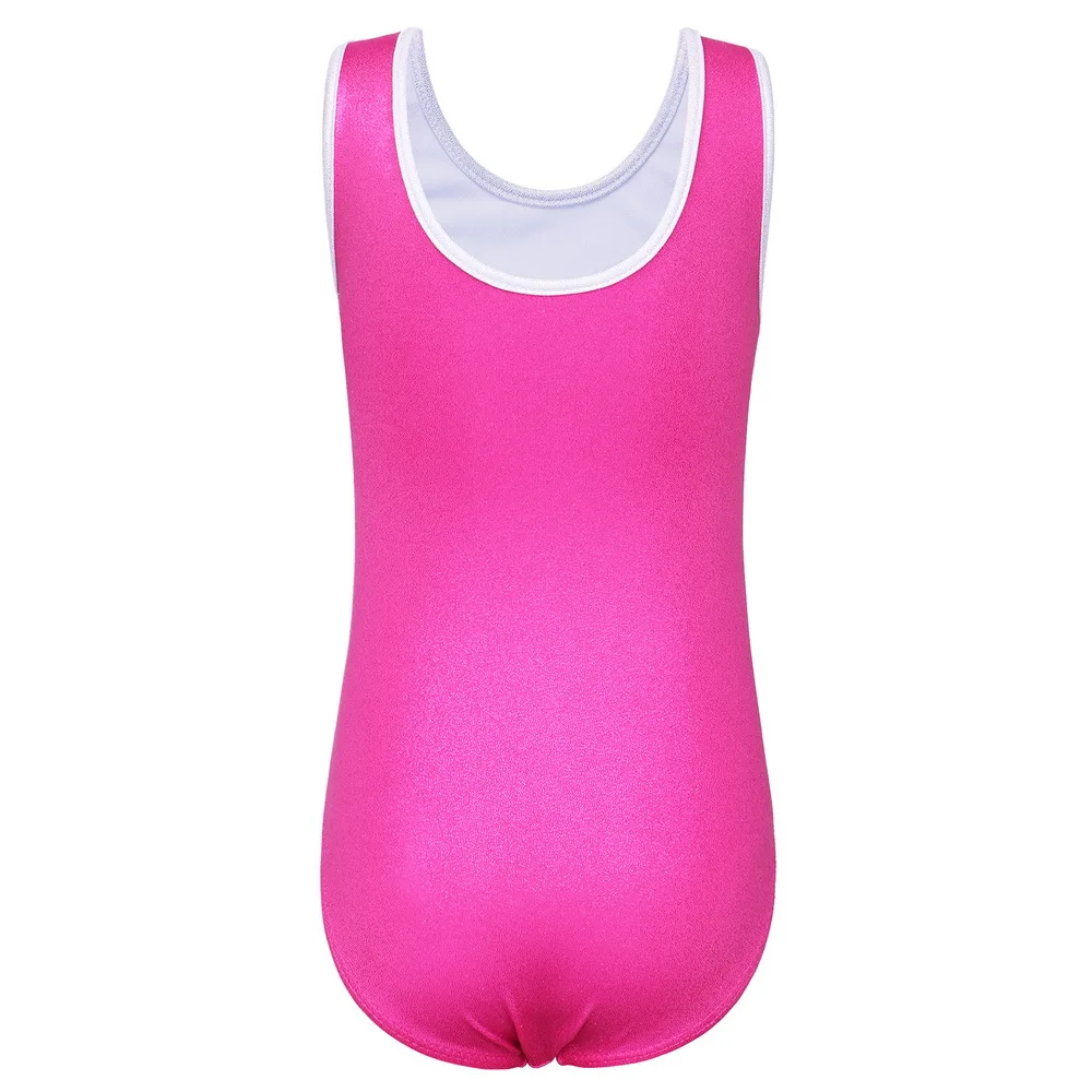 BAOHULU гимнастическое трико для маленьких девочек блестящее лоскутное балетное