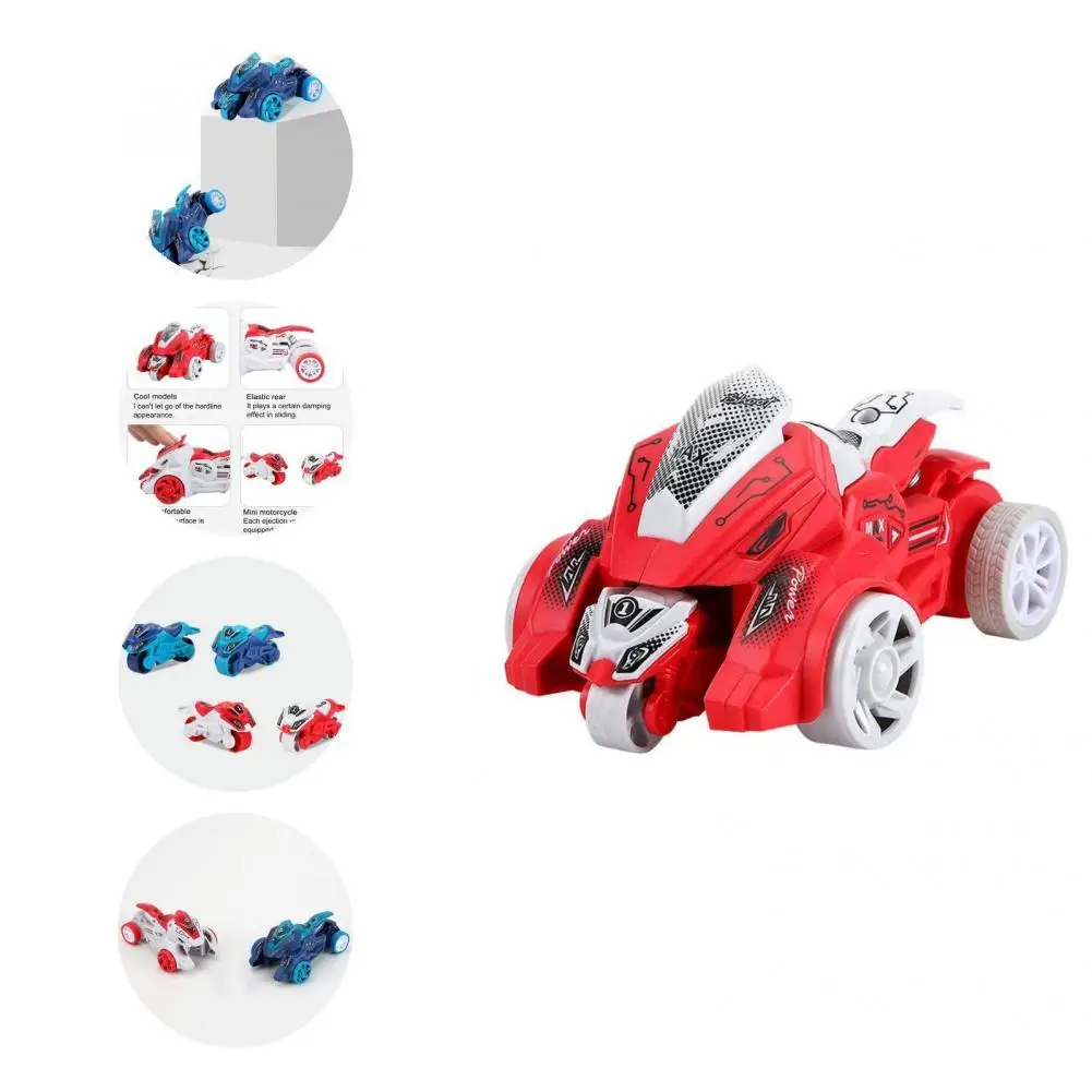 

Fine Workmanship Lightweight Rubber Tire 2 in 1 Motorcycle Model Pull Back Car Motorbike Toy for Children