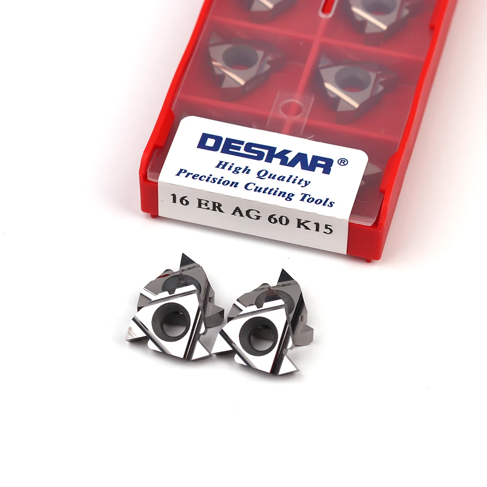 

DESKAR 16ER 16IR A55 A60 G55 G60 AG55 AG60 11BSPT 14NPT K15 high quality thread turning tool aluminum copper lathe cutting