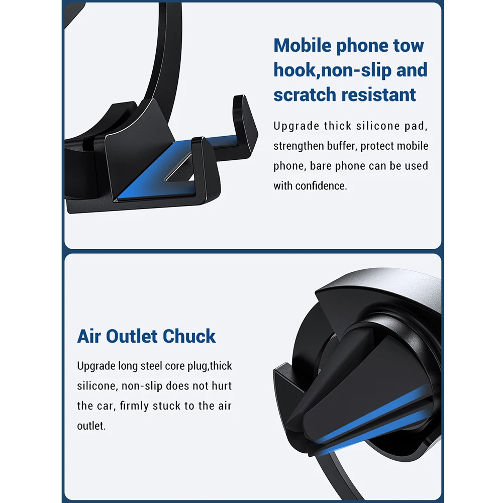 

Gravity Car Phone Holder Mount Stand for iPhone Samsung 360 Degree Rotatable Car Air Vent Mobile Phone Holder for Xiaomi Huawei