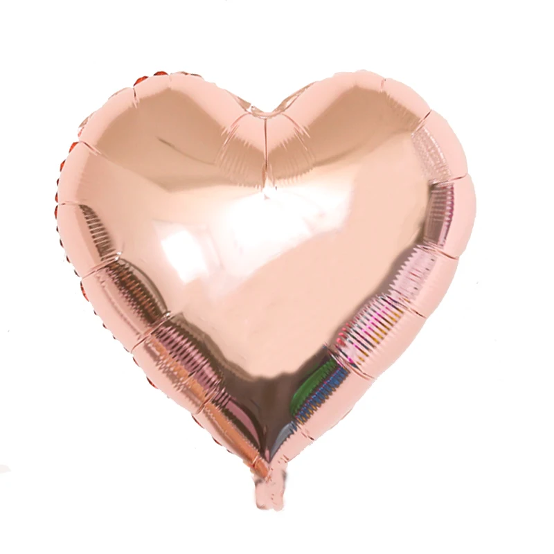 rose gold heart 6 шт. Звездный воздушный шар из фольги украшения на день рождения 1-й первый день рождения для маленьких мальчиков и девочек вечерние для детей, для взрослых, для свадьбы, Декор - Цвет: rose gold heart