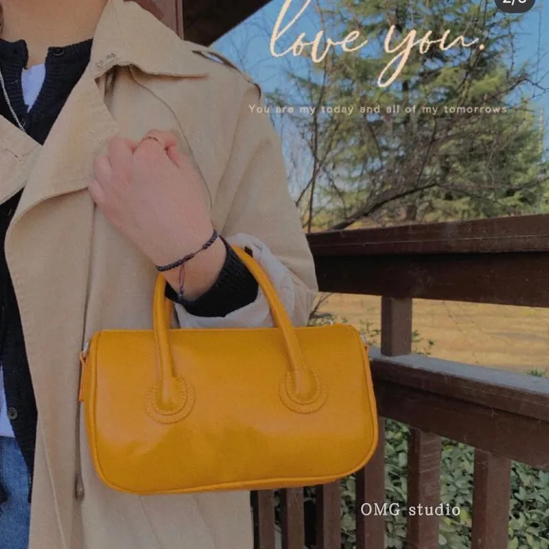 

Solid Color High Quality Casual Female Shoulder Bags Purse Handbags Elegant Bright PU Leather Square Crossbody Bags for Women