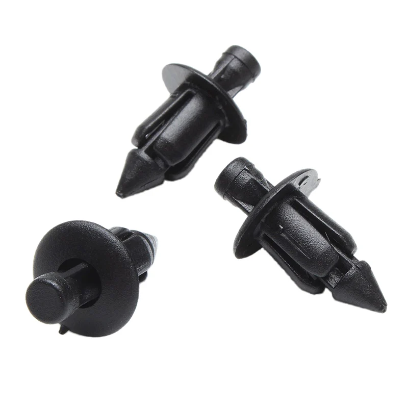 

10/20/30 Pcs 6mm Plastic Clips Fairing Panel Black Rivet Fairing Body Trim Panel Clips Motorcycle Accessories Part Auto Fastener
