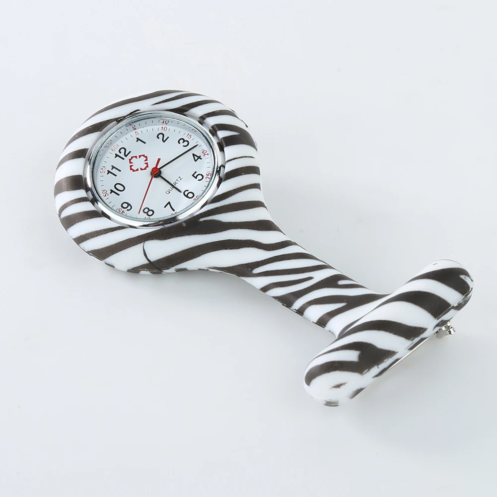 Портативные силиконовые часы с круглым циферблатом и печатными цифрами