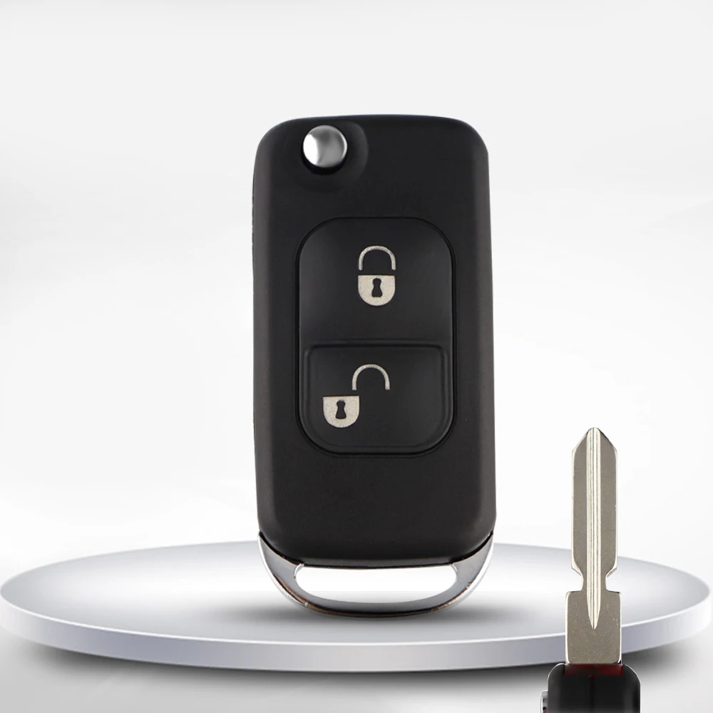 

YIQIXIN чехол для ключа с дистанционным управлением чехол для Mercedes Benz SLK E113 W124 W168 W202 W203 B200 A160 AMG S500 SL500 HU39/64 Blade необработанный флип