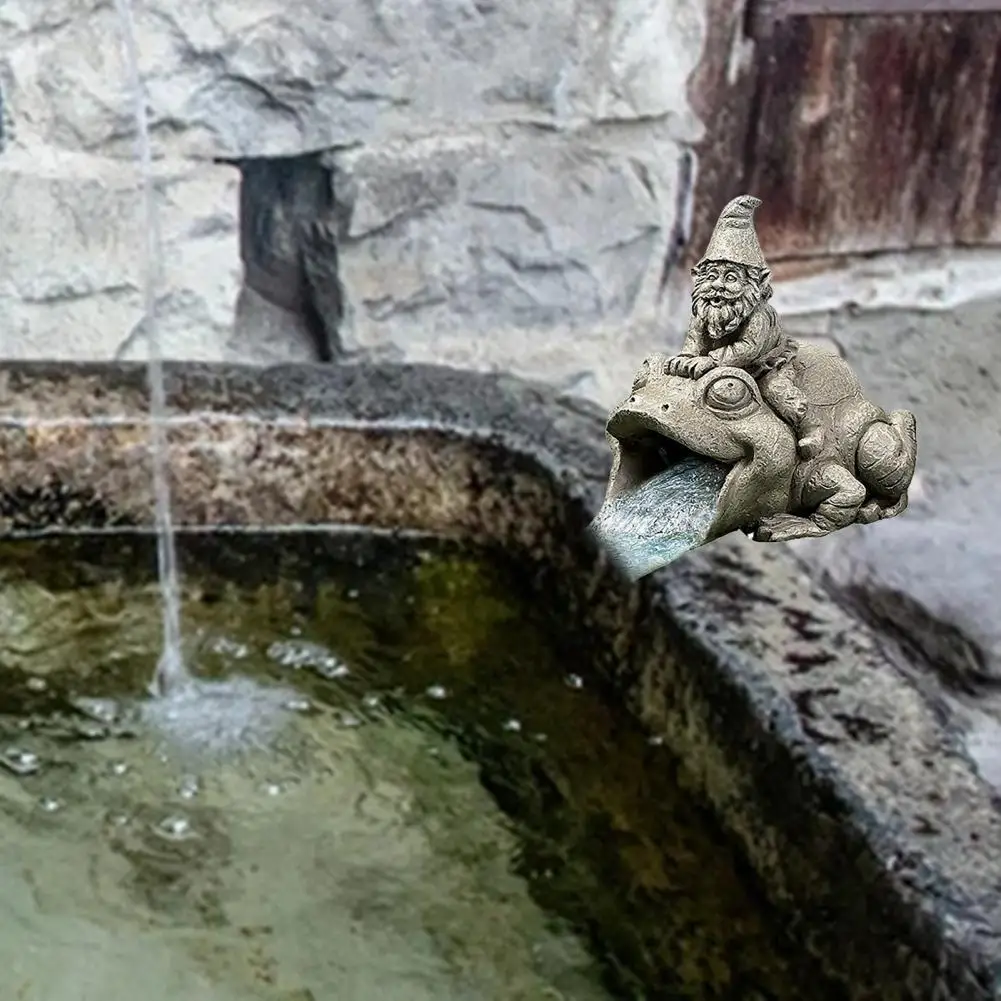 Экологичные креативные полимерные поделки, скульптура, серая Ландшафтная статуя, водонепроницаемая для двора