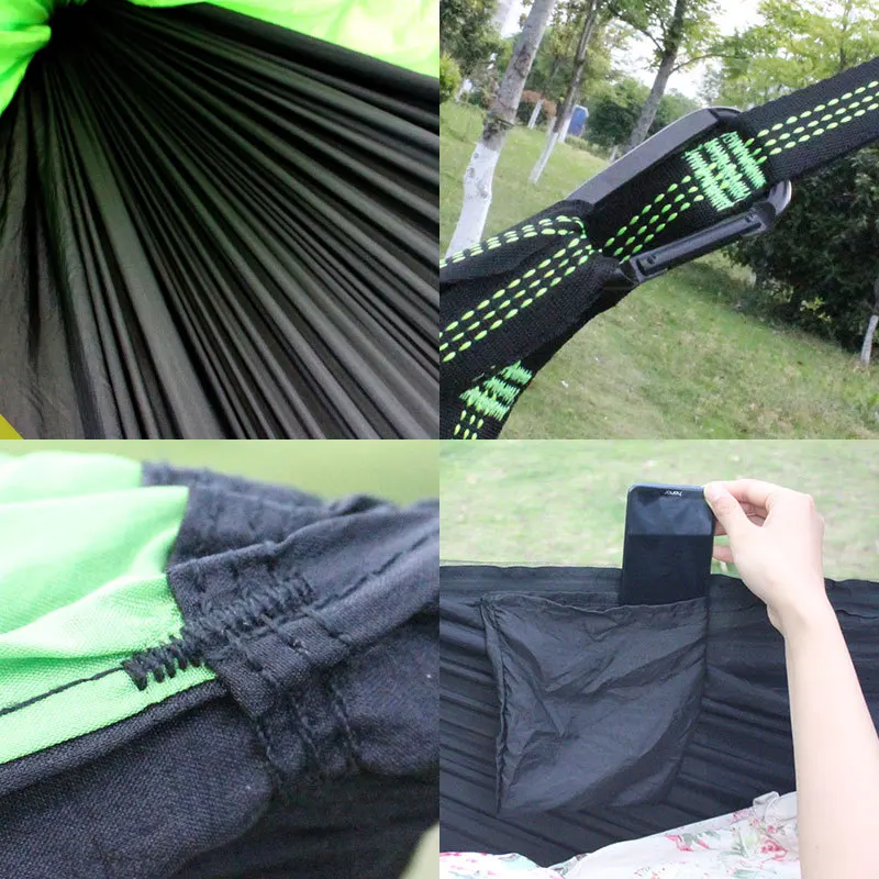

Hammock outdoor swing sling rope field air tent with mosquito net ultra light single double camping chair indoor home