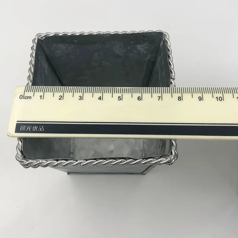 20 шт./лот D7.5xH7CM оцинкованная кашпо металлический квадратный горшок для небольших