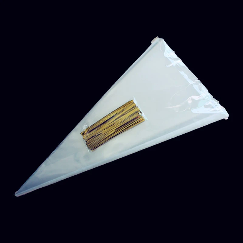 50 цветов пластиковый пакет для шоколада сладкого попкорна с закрученными