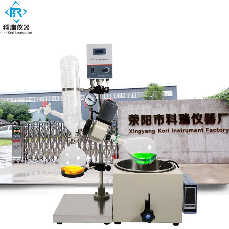 

RE-201D Cheap lab mini Vacuum Rotary Evaporator rota evaporador ethanol distillation recovery W evaporation flask 1l or 2l