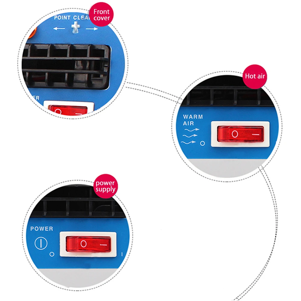 Большой объем воздуха горизонтальный электростатический ионный вентилятор