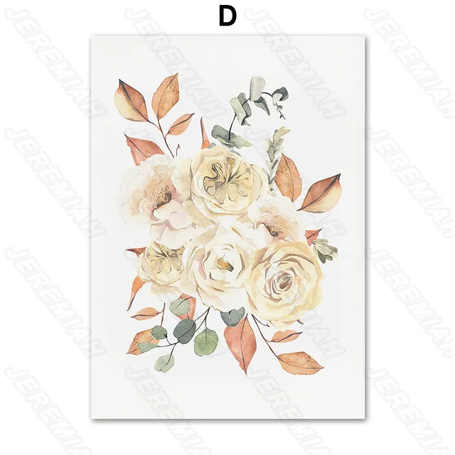 

Pumpkin Flower Landscape Poster Nordic Style Wall Canvas Canvas Print Painting Modern Living Room Bedroom Decoration