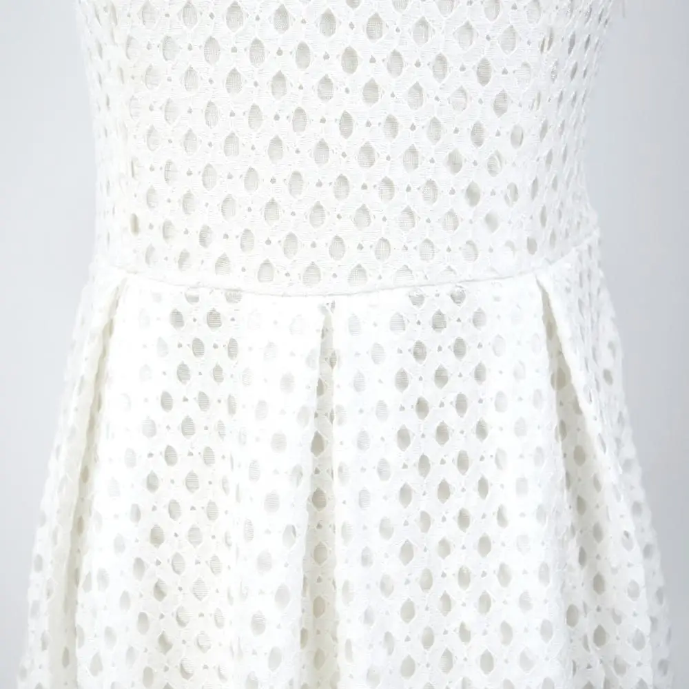 

Explosive styles of European and American women's sexy fashion new hollow dress with waist and thin sweet temperament dress