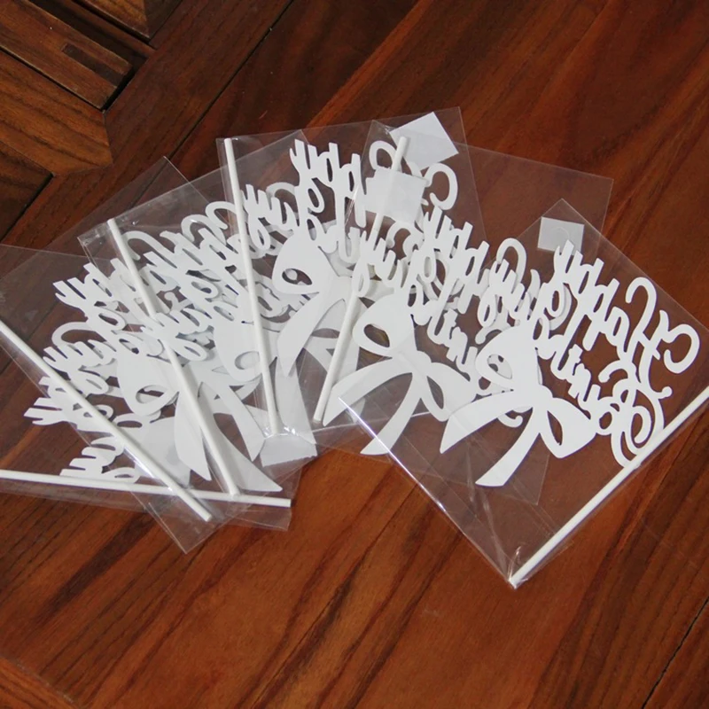 

Dessert Arrangement Decoration Insert The Cards Pretty Multicolor Cake Insert Acrylic Paper Exquisite Jewelry DIY Decorative