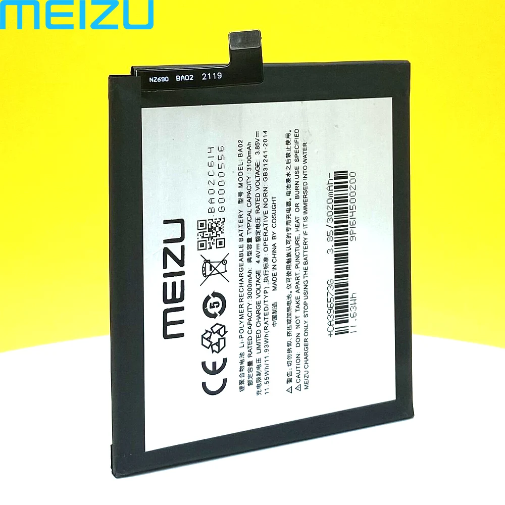 Новый оригинальный аккумулятор MEIZU BA02 для M3E/A680 фото + Подарочные инструменты |