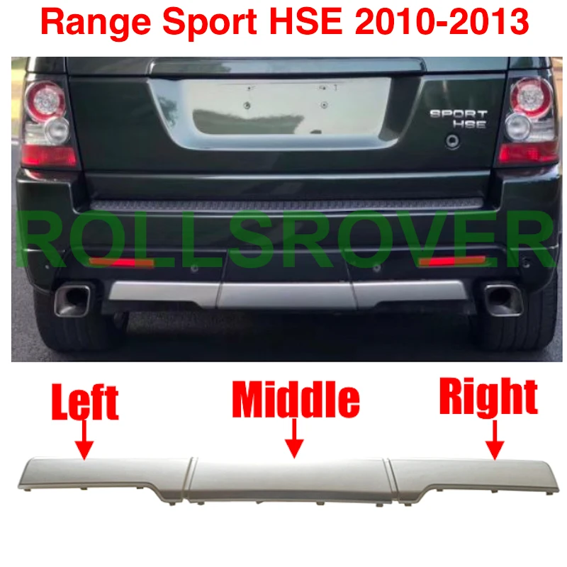 ROLLSROVER Rear Bumper Lower Trim Molding Cover For Range Rover Sport 2010-2013 Autobiography style HSE
