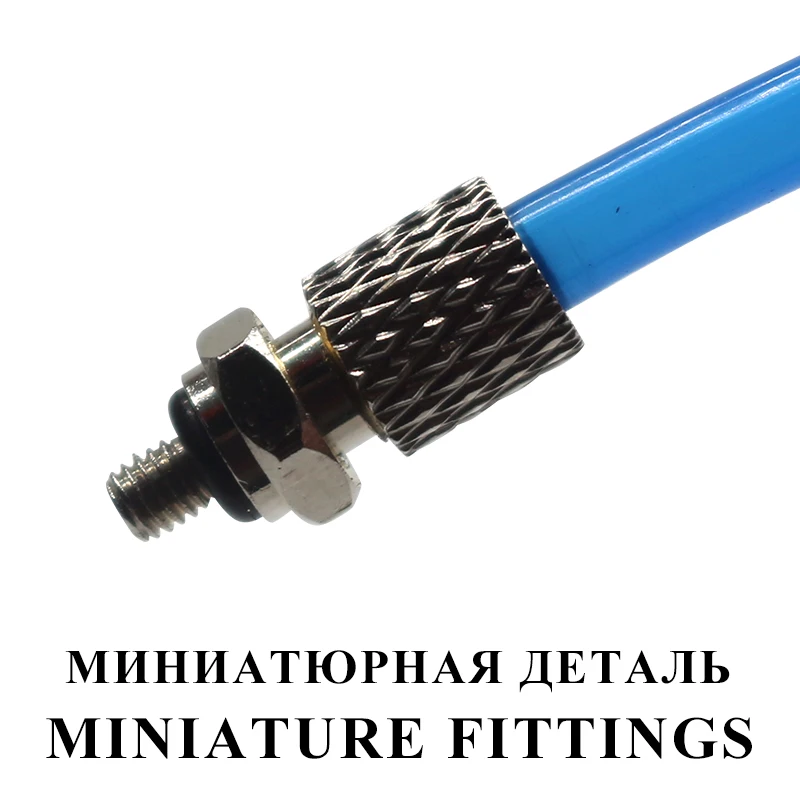 50 шт./лот металлические фитинги миниатюрные фитинги шланг локоть применимые трубки ø4 ø6 шланг 4 6 мм Соединительная резьба M3 M4 M5 M6