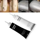 Набор для ремонта черно-белой жидкой кожи, цветная паста с на сиденье в машину на диван отверстиями, царапинами, трещинами, Кремовым покрытием