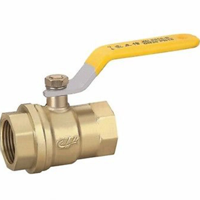Латунный шаровой кран с желтой ручкой равномерная внутренняя резьба 1 дюйм BSP PN 6