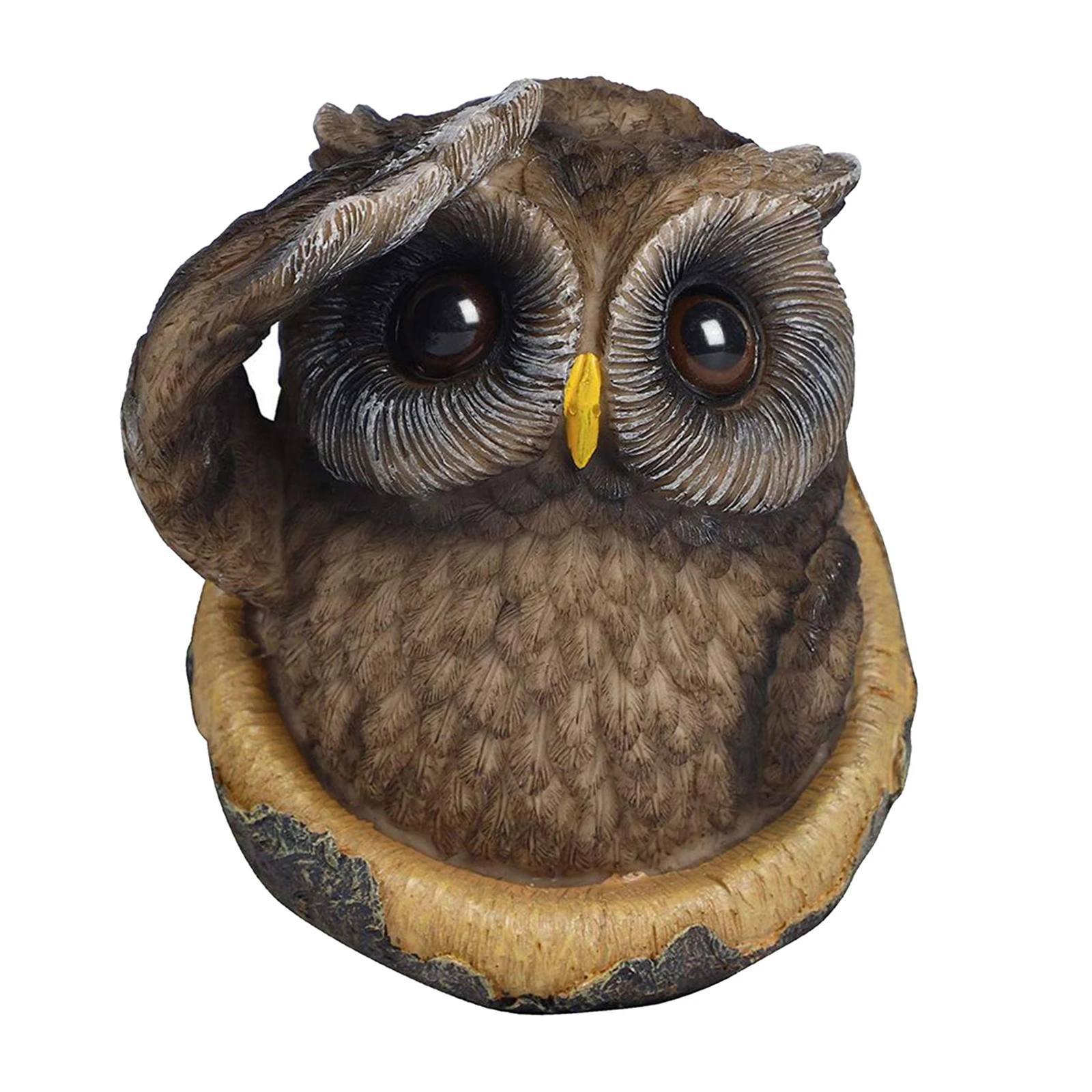 

Owl Tree Hugger Garden Art Yard Outdoor Decorative Figurine ing on Tree