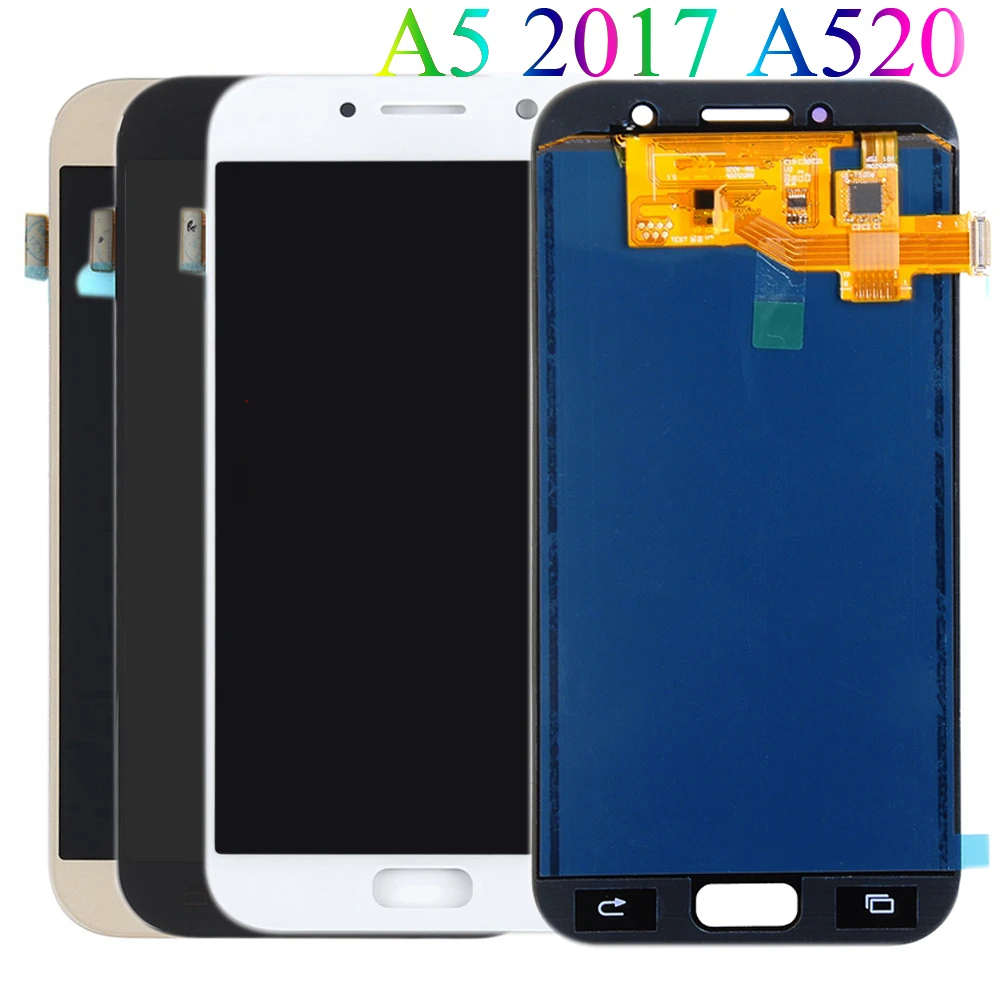 ЖК дисплей 5 2 дюйма для SAMSUNG Galaxy A5 2017 A520 A520F SM A520F/DS A520K A520L A520S с сенсорным экраном и
