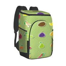 Large Cooler Bag Thermo Lunch Picnic Box Different Fruit Pattern Insulated Backpack Ice Pack Fresh Carrier Thermal Shoulder Bag