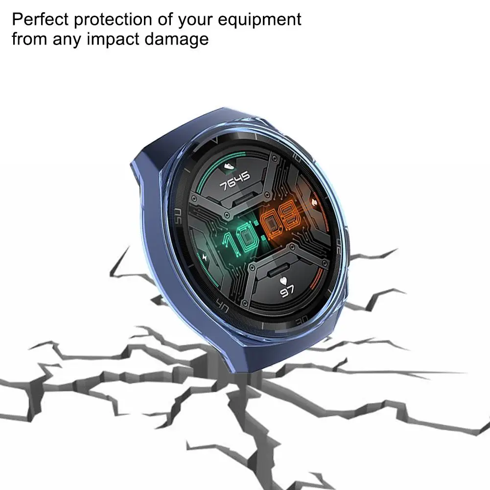 Тонкий защитный чехол из ТПУ для смарт-часов с защитой от падения HUAWEI Watch GT 2e