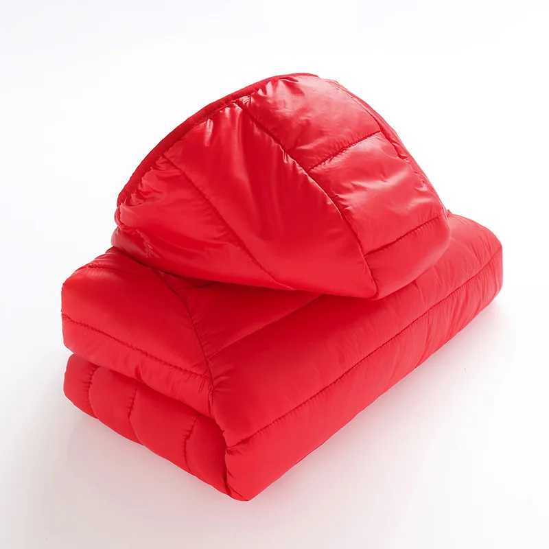 

2020 Autumn Winter Girl Parkas Boy Kids Clothing Hooded Thin and Light Comfortable Children Parkas