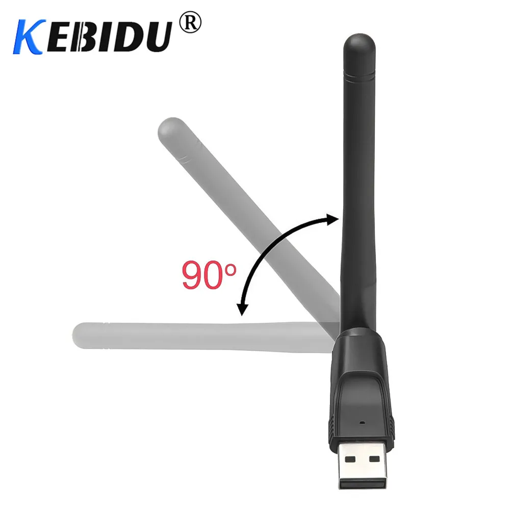Беспроводная сетевая карта Kebidu USB 2 0 150 Мбит/с Wi Fi 4 ГГц адаптер с антенной LAN ключ