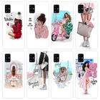 Модный Королевский Стильный чехол с изображением Парижской девушки для Samsung Galaxy A12 A02 A03S A21S A22 A32 A52 A72 A82 S21 Plus FE Ultra M32 M12 чехол