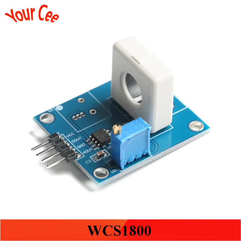 WCS1800 модуль датчика Холла Датчик обнаружения 35A короткого замыкания защита от
