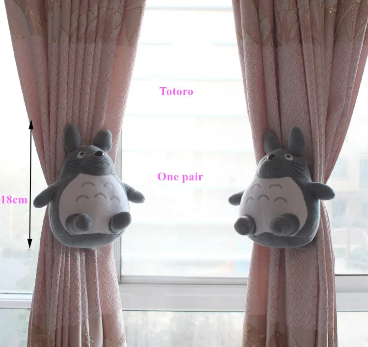 1 пара мультфильм милый аксессуар для штор плюшевые куклы Тоторо мешок хранения