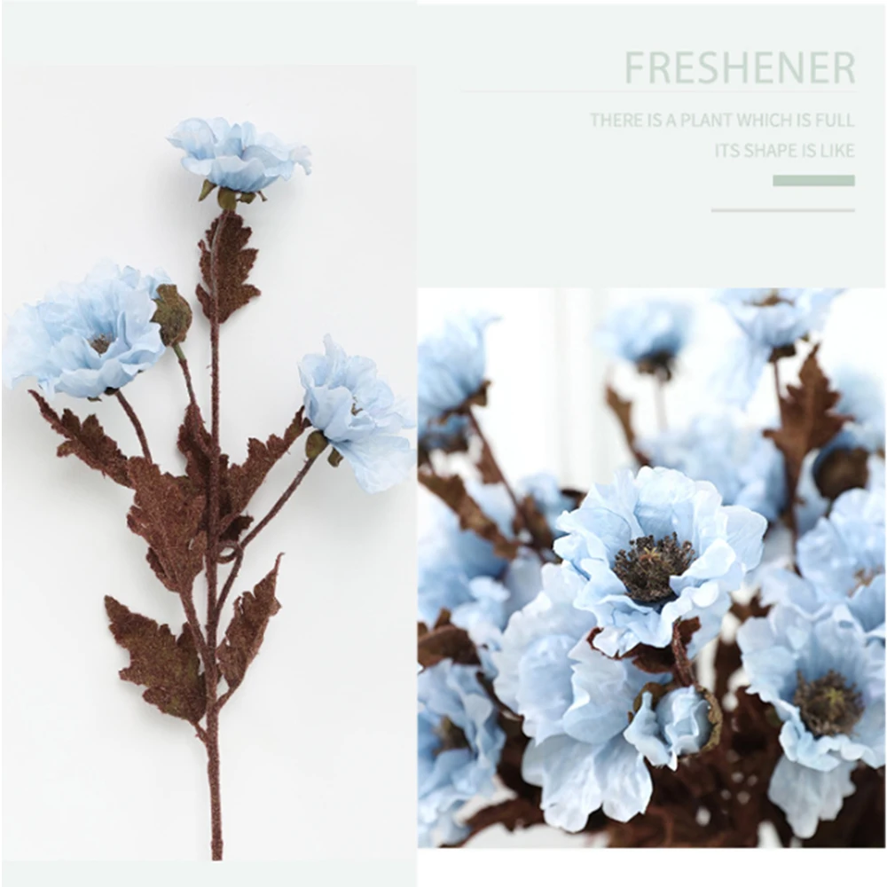 Искусственные цветы композиции реалистичные искусственные маки букет имитация