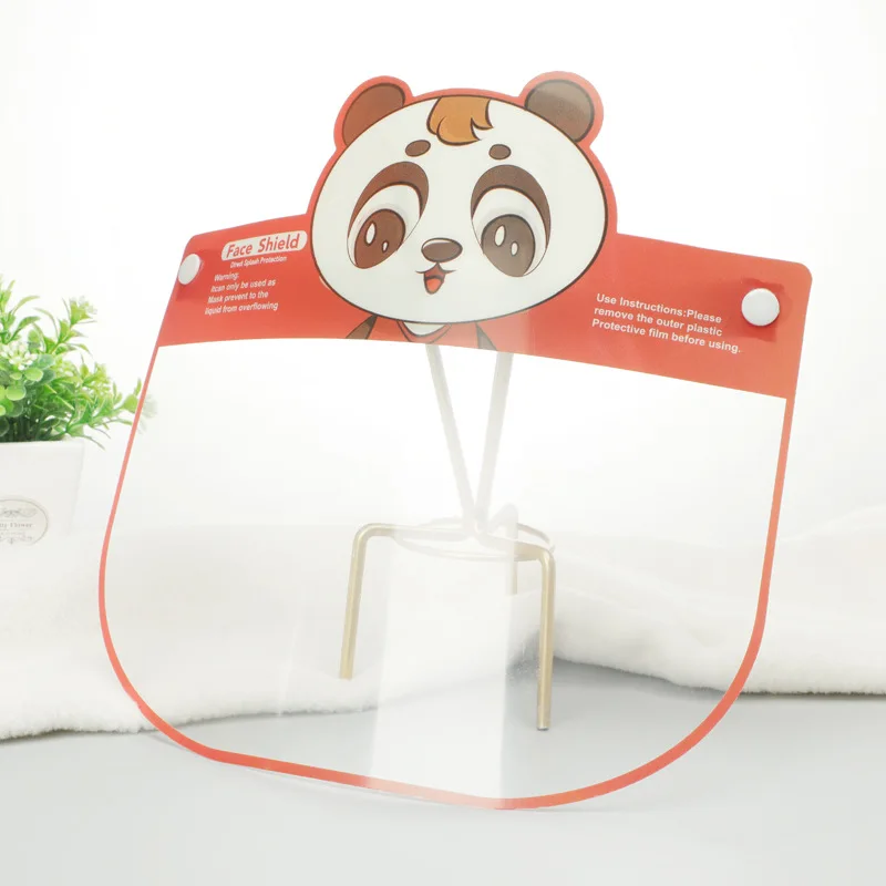

New Summer Removable Sunscreen Shield For Child Cute Cartoon Animal Skin-friendly HD Transparent Sun Visor Hat Baby Hats