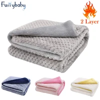 furrybaby soft and fluffy double layer premium fleece pet blanket pet mat warm and comfortable blanket for cat dogs pet supplies