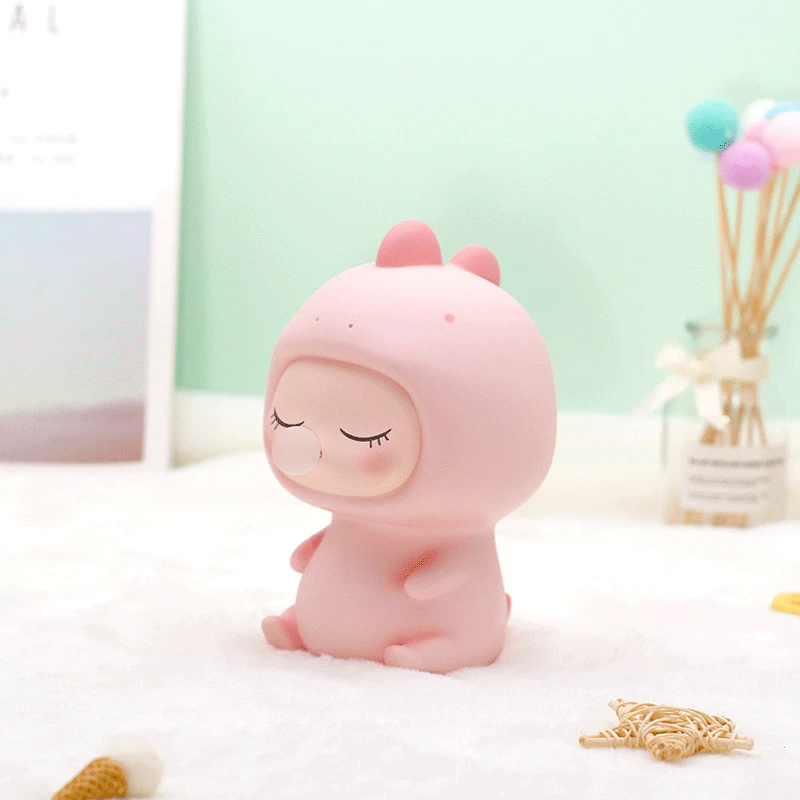 

Cute Bubble Girl Dinosaur Doll Light Decorative Ornaments Living Room Decoration Best Gift To Kids Birthday Present